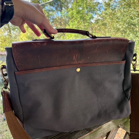 Aaron Leather messenger bag - Picture 3 of 16